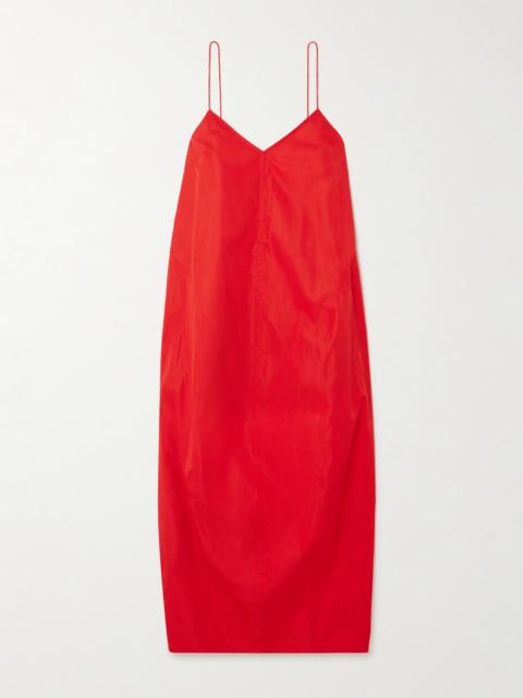 Recycled-taffeta Midi Dress