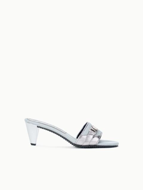 STAUD VEDA HEEL SILVER