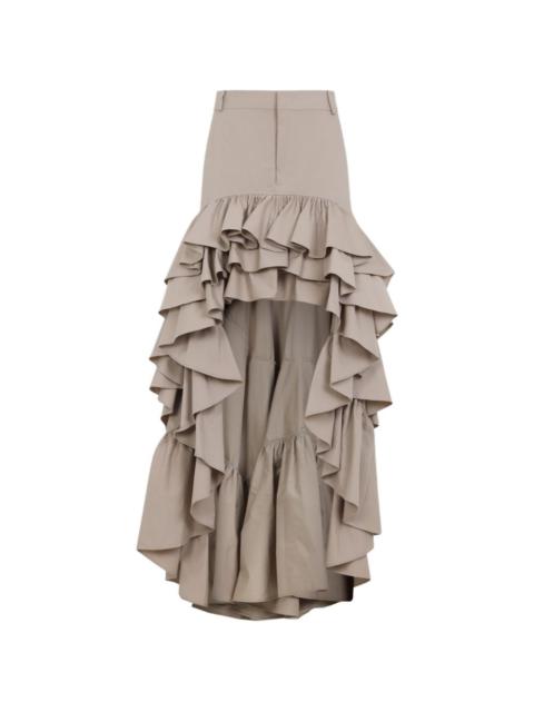 ruffled skirt