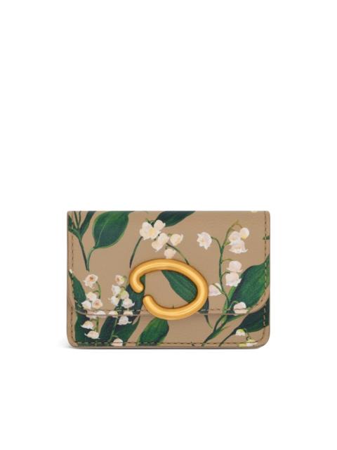 Lily of the Valley-printed card holder