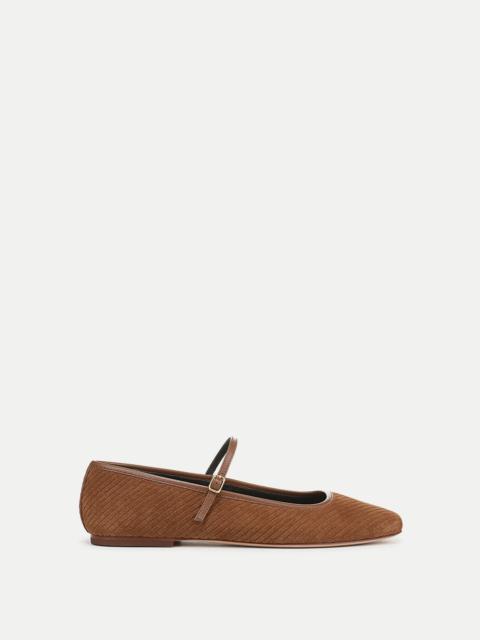 ELLIE CORDUROY SUEDE FLAT