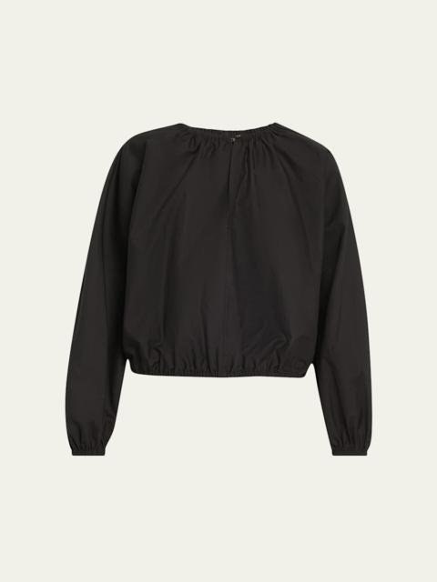 Wendy Blouson Technical Poplin Top