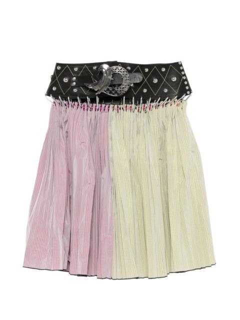 Clover belted midi skirt