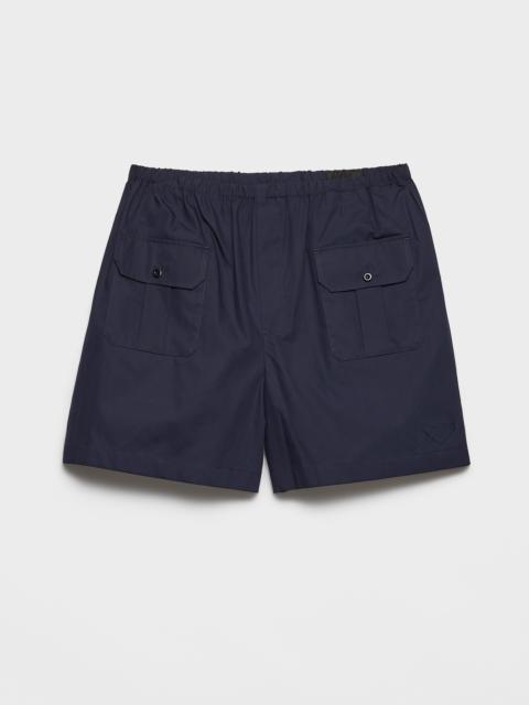 Cotton poplin Bermudas