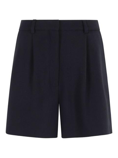 pleated tailored shorts