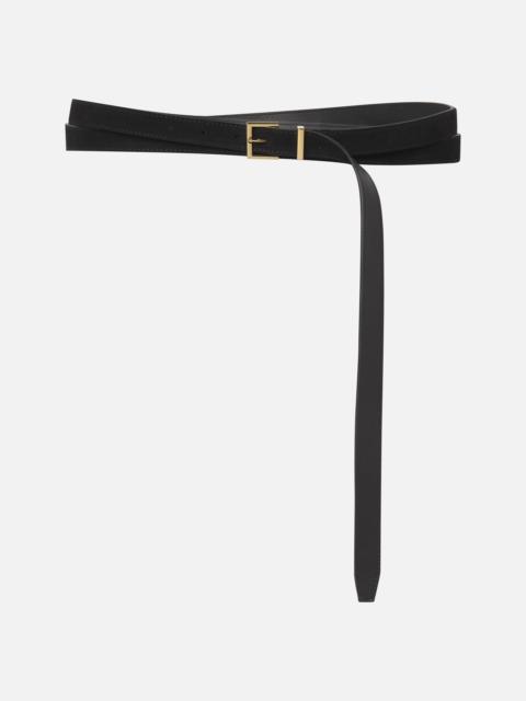 The Double Wrap Belt in Black