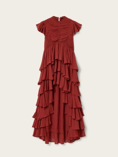 SHAELA RUFFLED MAXI DRESS