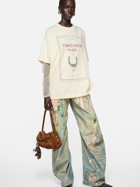 Layered print t-shirt - Off white