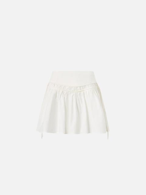 SHORT SKIRT WITH GATHERING AND DRAWSTRING