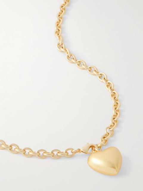 The Mini Puffy Heart Gold-tone Necklace
