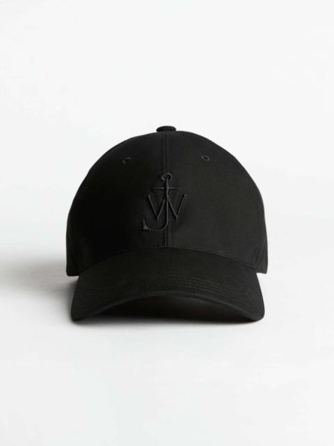 WAXED COTTON BASEBALL CAP IN BLACK
