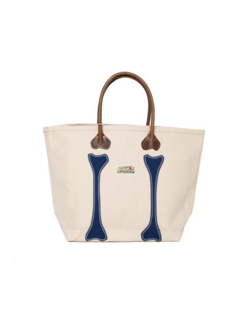 #4 Canvas KOTSU KOTSU TOTE BAG M - Ecru x Navy