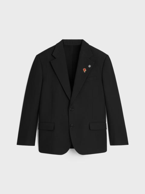 tailored jacket IN wool gabardine