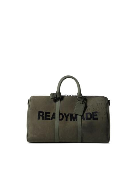 logo-embroidered bag