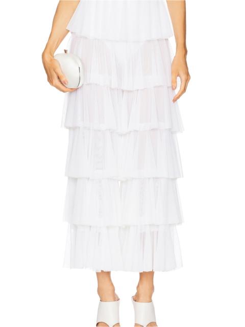 Wide Leg Ruffle Pant