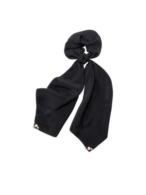 Birdy floral-appliqué hair accessory