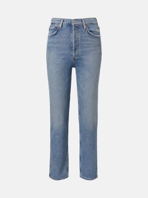 90’s Pinch Waist Crop straight jeans