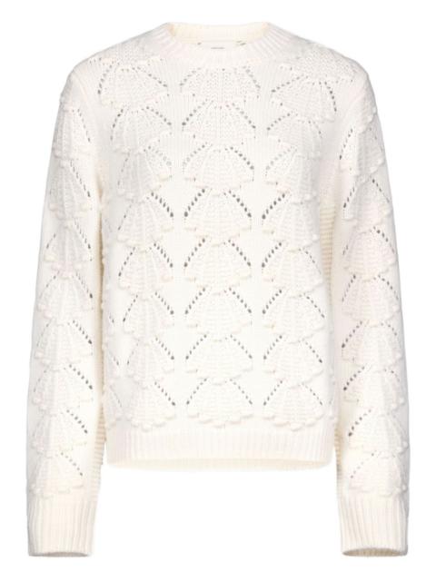 Cleyde crochet seashell motif sweater