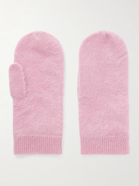 Brushed-cashmere Mittens