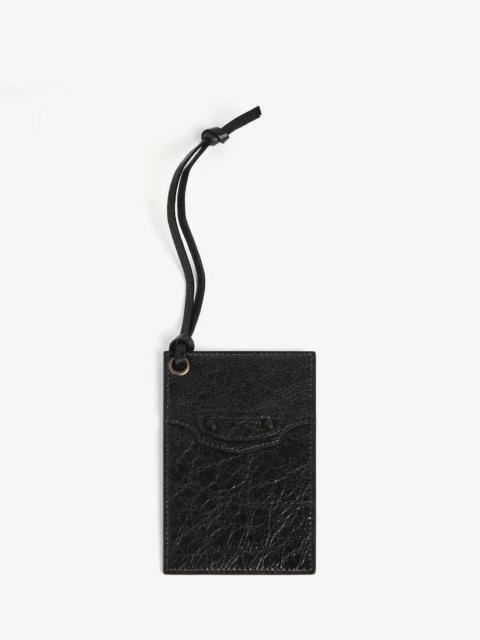 Men's Le City Charm/keychain Card Holder in Black