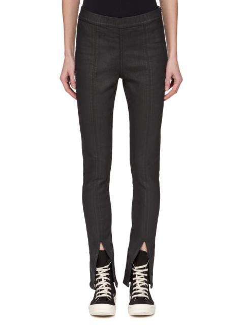 front-split zip-detail jeans