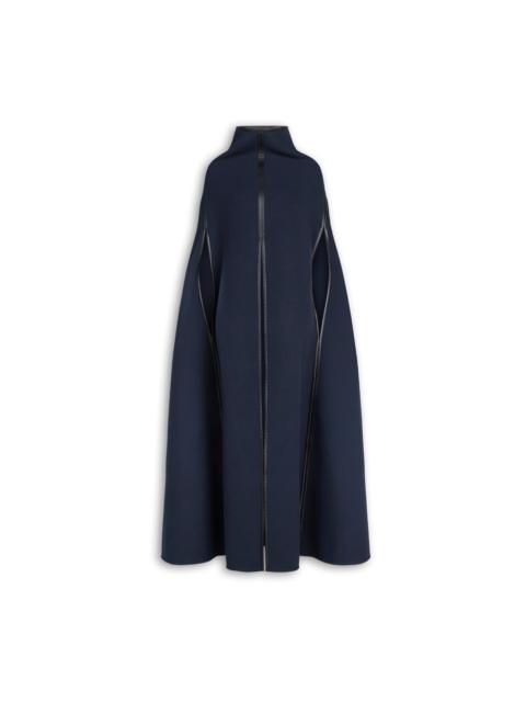 DOUBLE FACE WOOL CAPE COAT