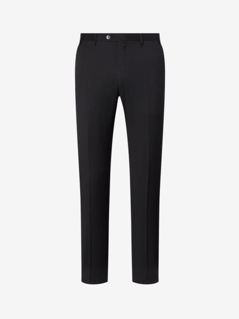Black 130's wool trousers