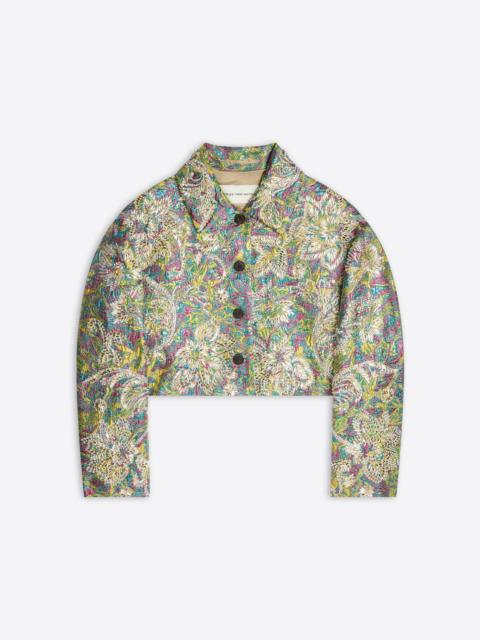 EMBROIDERED JACQUARD JACKET