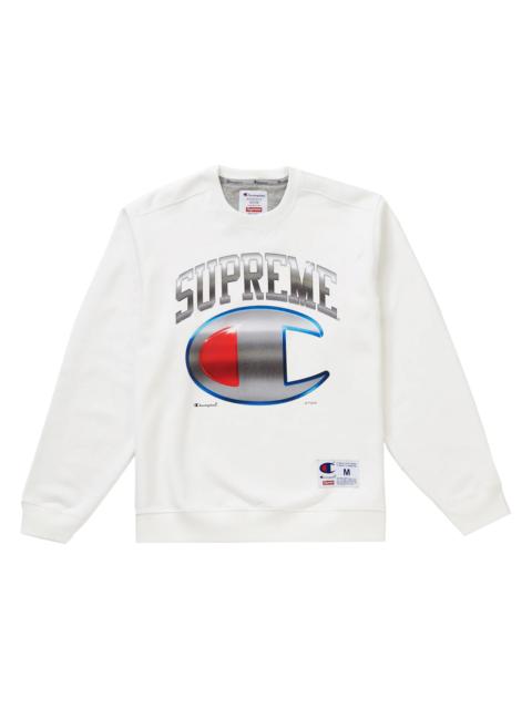Supreme Champion Chrome Crewneck White