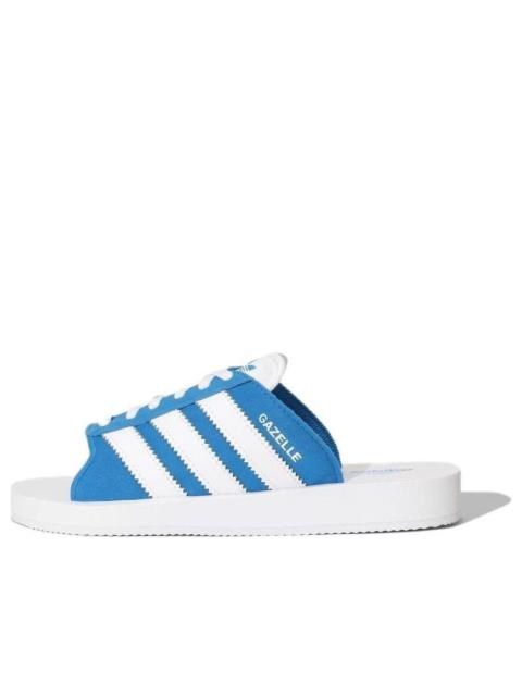 adidas Gazelle Beach Slides 'White Blue' JQ7425