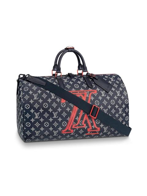 Louis Vuitton Keepall Bandouliere Monogram Upside Down Ink 50 Navy