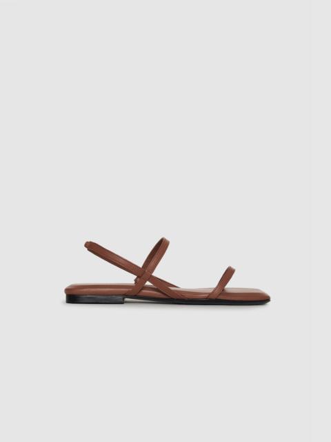Hilda Flat Sandals - Cognac