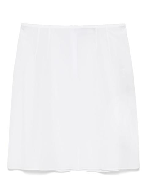 semi-sheer mini skirt