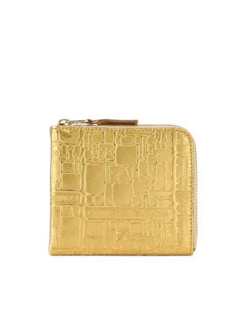 embossed metallic cardholder