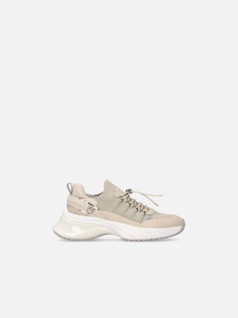 KNITTED SNEAKERS WITH LACES AND CORD LOCK