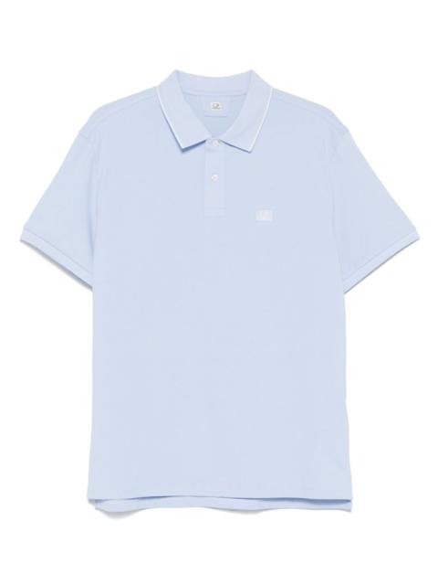 logo-patch polo shirt