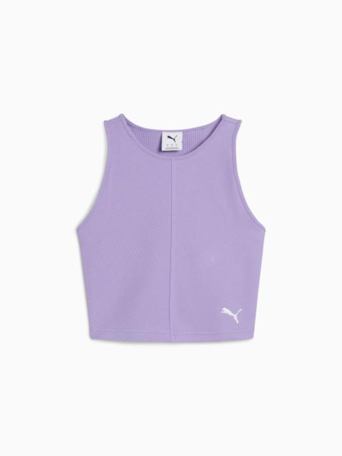 Wardrobe Essentials Women's Ribbed Crop Top
