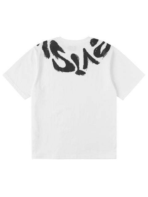 EVISU Brushstroke Cross-shoulder Logo T-Shirt