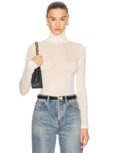 Sheer Jersey Renggli Turtleneck