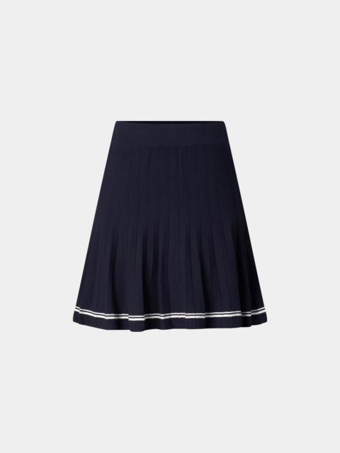 Myra knitted skirt in Navy blue