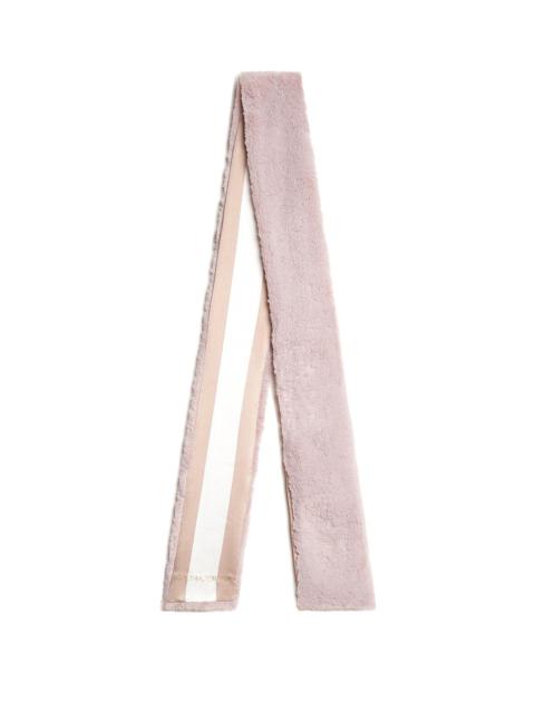 Out East Faux Fur Silk Scarf