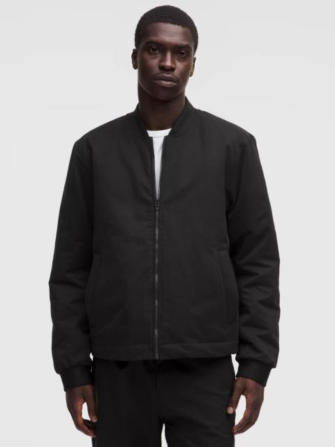 Insulated Cotton-Blend Bomber Jacket