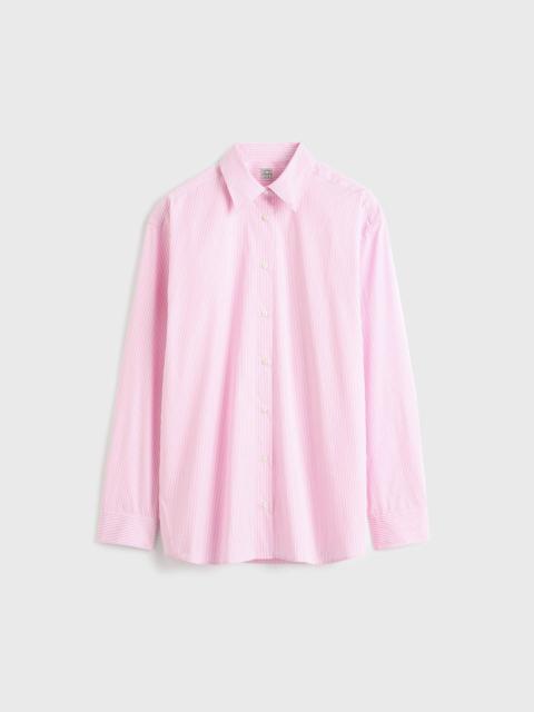 Classic tumbled striped shirt white/bloom