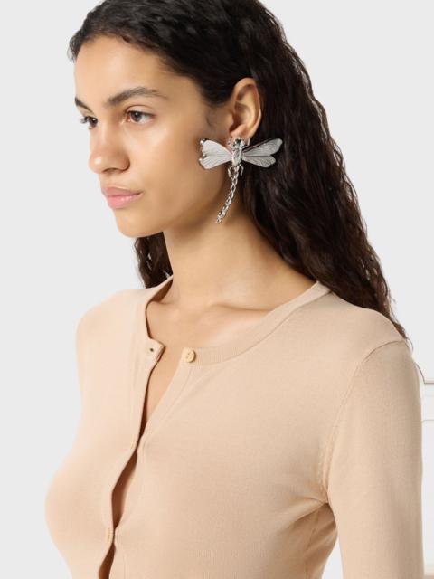 METAL DRAGONFLY EARRINGS