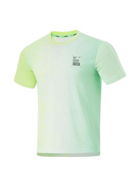 Li-Ning Graphic Quick-Drying Running T-shirt 'Neon Green' ATSU191-3