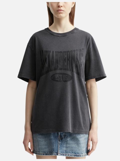 DISTRESSED LOGO COTTON T-SHIRT