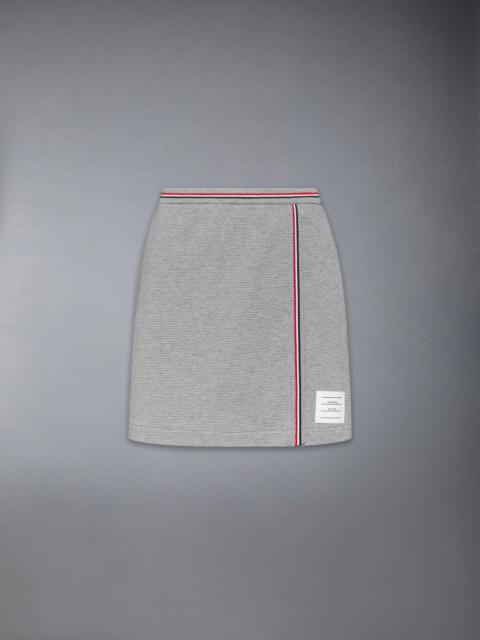 COTTON WAFFLE MINI WRAP SKIRT