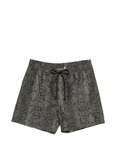 Carhartt Snake-print Drawstring Swim Shorts