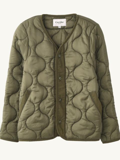 QUILTED LINER JACKET - ARMY