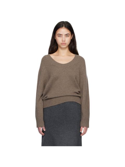 Brown BAJI U Neck Cashmere Sweater